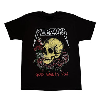 Yeezus Rose Skull T-shirt